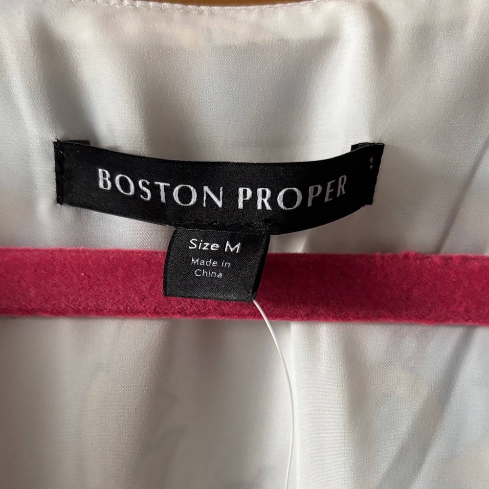 Boston Proper Blue and Gold Long Sleeve Dress - Picture 3 of 4